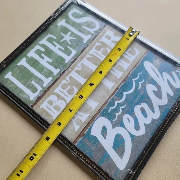 NWT Special Moments Wall Art Picture Framed "Life Is Better At The Beach" 9"×11" - Picture 9 of 9